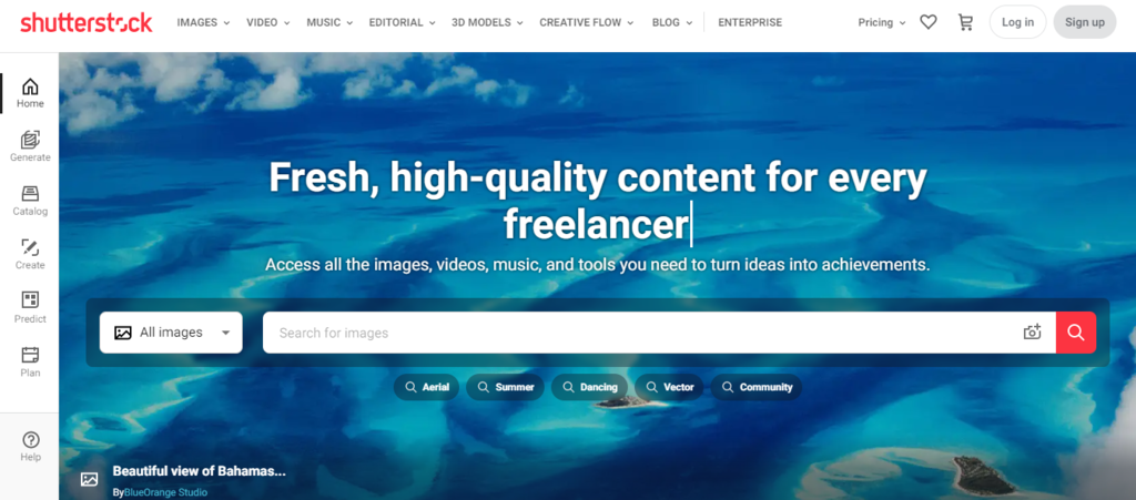 homepage website shutterstock